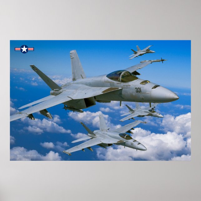 F/A-18E SUPER HORNET POSTER (Vorne)