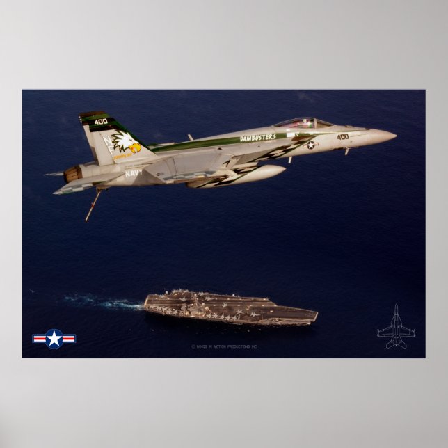 F/A-18E SUPER HORNET POSTER (Vorne)