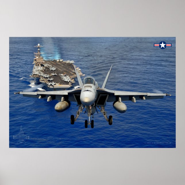 F/A-18E SUPER HORNET POSTER (Vorne)