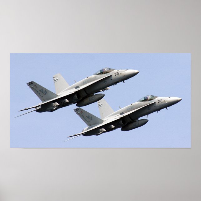 F/A-18E Superhornet Poster (Vorne)