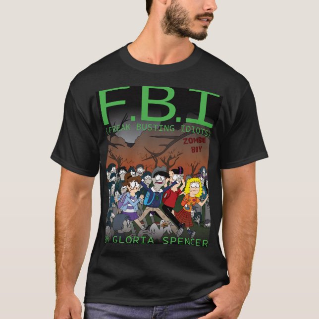 F.B.I (Freak Busting Idiots) Zombie Boy Shirt (Vorderseite)