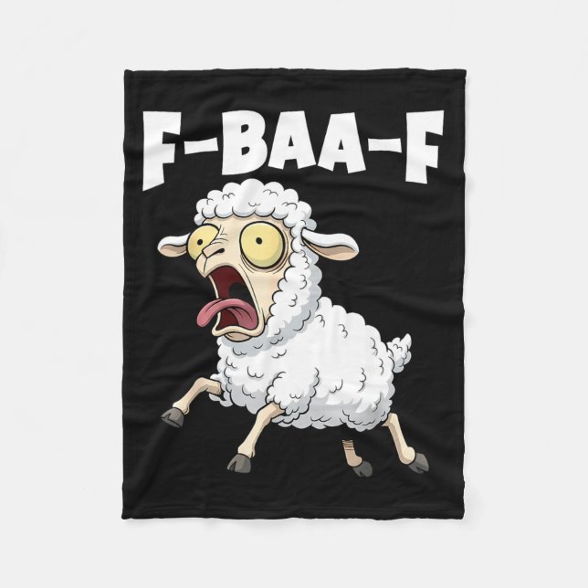 F-baa-f Meme – Funny Screaming Meme Graphic  Fleecedecke (Vorderseite)