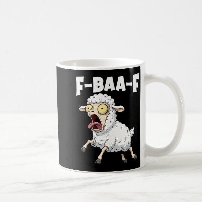 F-baa-f Meme – Funny Screaming Meme Graphic  Kaffeetasse (Rechts)