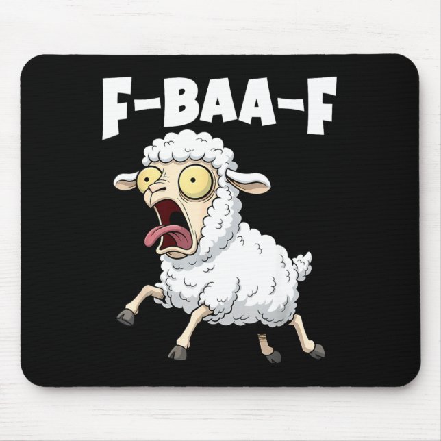 F-baa-f Meme – Funny Screaming Meme Graphic  Mousepad (Vorne)