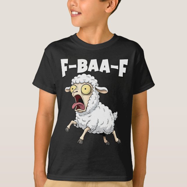 F-baa-f Meme – Funny Screaming Meme Graphic  T-Shirt (Vorderseite)