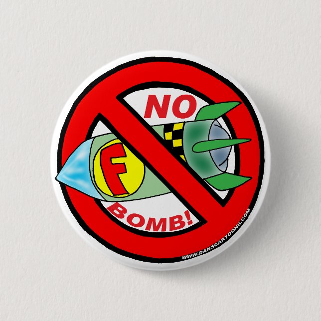 F-BOMB KNOPF BUTTON (Vorderseite)