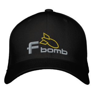 F Bombe Bestickte Baseballkappe