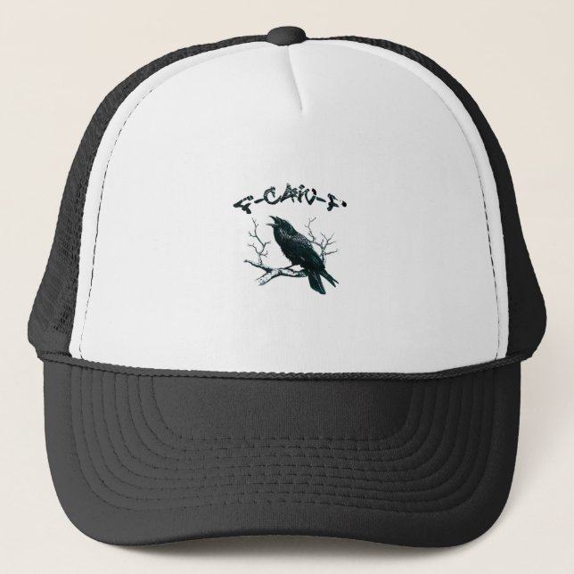 F-Caw-F Aesthetic Design Truckerkappe (Vorderseite)
