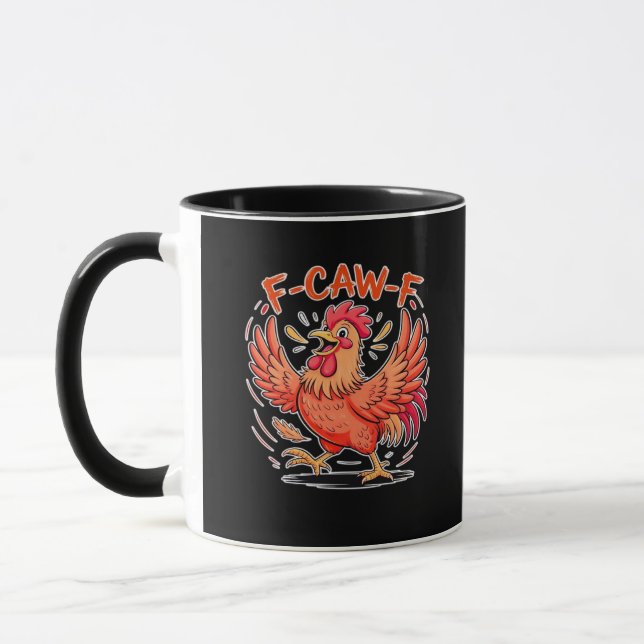 F-Caw-F Attitude Classic Retro Style Tasse (Links)