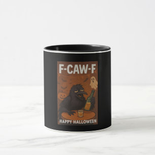 F-CAW-F Betrunkene Reben Halloween-Kaffee-Tasse Tasse