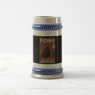 F-CAW-F Betrunkenes Reben Halloween-Tasse-Tankard Bierglas