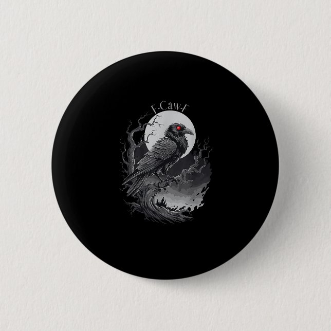 F-Caw-F Bird Creative Art Button (Vorderseite)