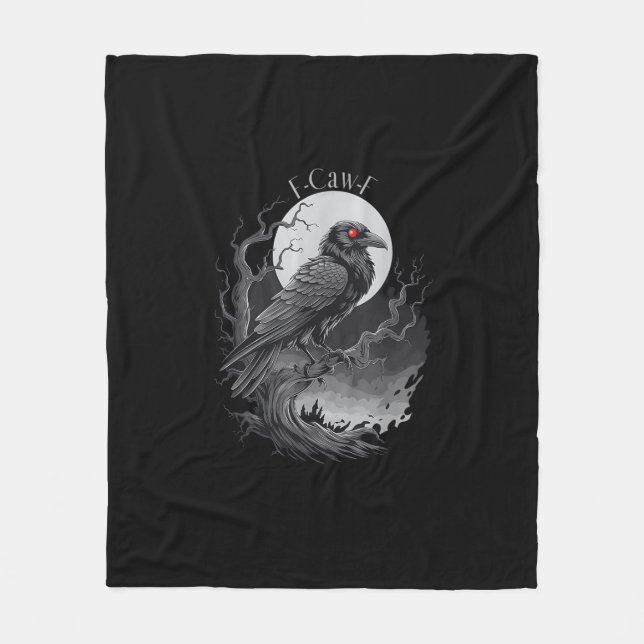 F-Caw-F Bird Creative Art Fleecedecke (Vorderseite)