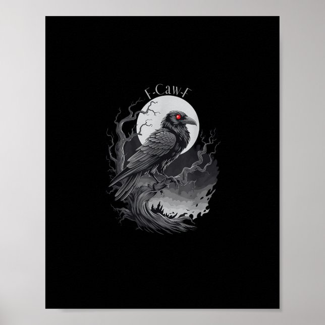 F-Caw-F Bird Creative Art Poster (Vorne)