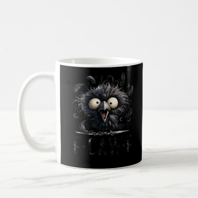 F-Caw-F Bird Funny Trendy Unique Kaffeetasse (Links)