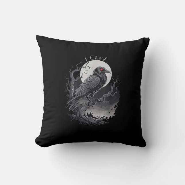F-Caw-F Bird Kreative Kunst Kissen (Vorderseite)