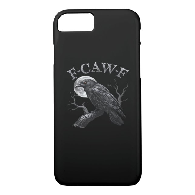 F-Caw-F Bird Moon Gothic Classic Cool Design Case-Mate iPhone Hülle (Rückseite)