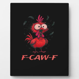 F-Caw-F-Chicken Boxy Cool Casual Fotoplatte