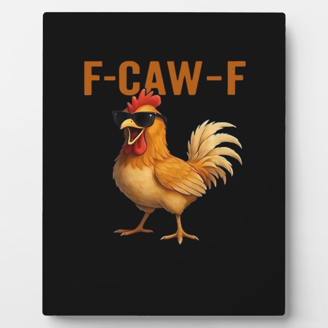 F-Caw-F Chicken Classic Aesthetic Design Fotoplatte (Vorderseite)