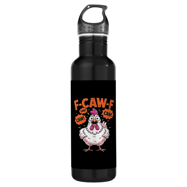 F-Caw-F Chicken Classic Cool Unique Edelstahlflasche (Vorderseite)