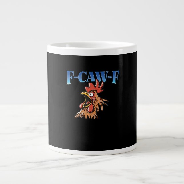 F-Caw-F Chicken Classic Cool Unique Jumbo-Tasse (Vorderseite)