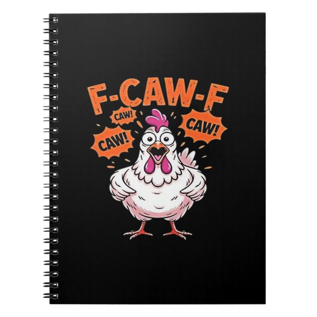 F-Caw-F Chicken Classic Cool Unique Notizblock (Vorderseite)