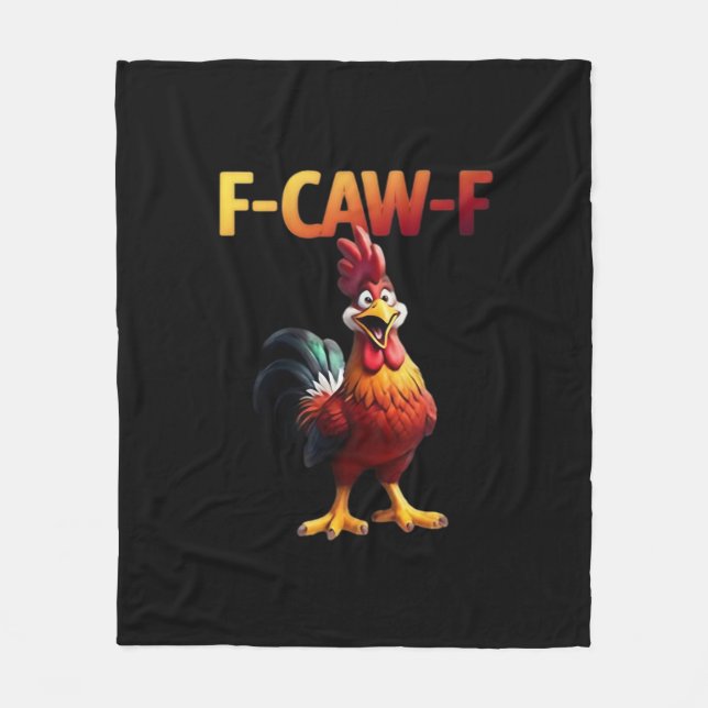F-Caw-F Chicken Classic Creative Casual Fleecedecke (Vorderseite)