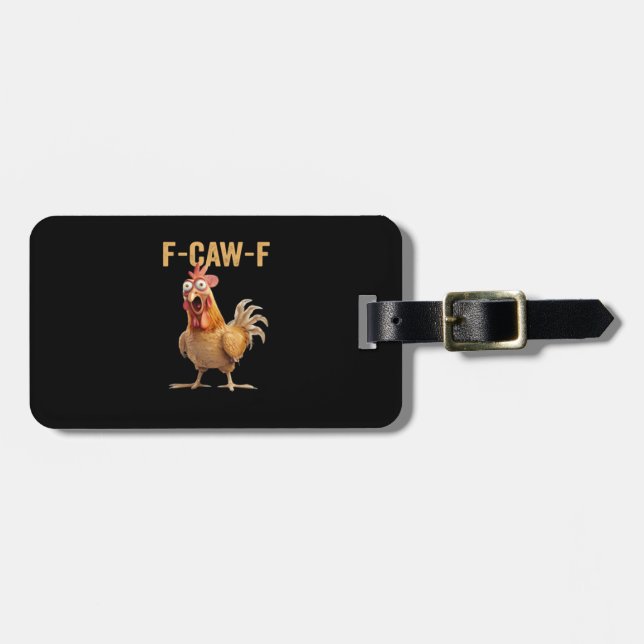 F-Caw-F Chicken Classic Creative Casual Gepäckanhänger (Vorderseite horizontal)