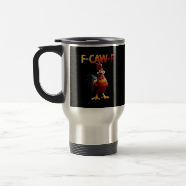 F-Caw-F Chicken Classic Creative Casual Reisebecher (Links)