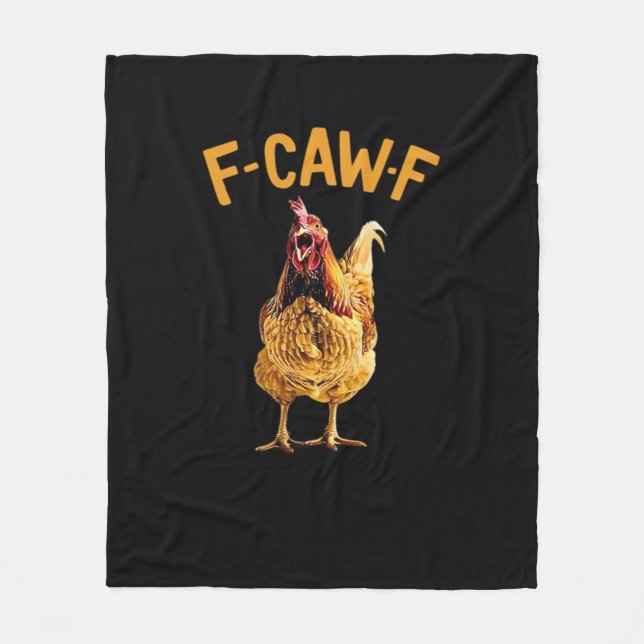 F-Caw-F-Chicken Classic Creative Style Fleecedecke (Vorderseite)