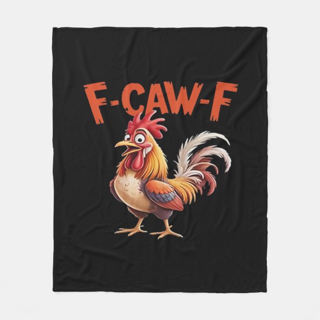 F-Caw-F Chicken Classic Creative Style Fleecedecke (Vorderseite)