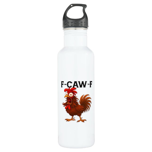 F-Caw-F Chicken Classic Edelstahlflasche (Vorderseite)