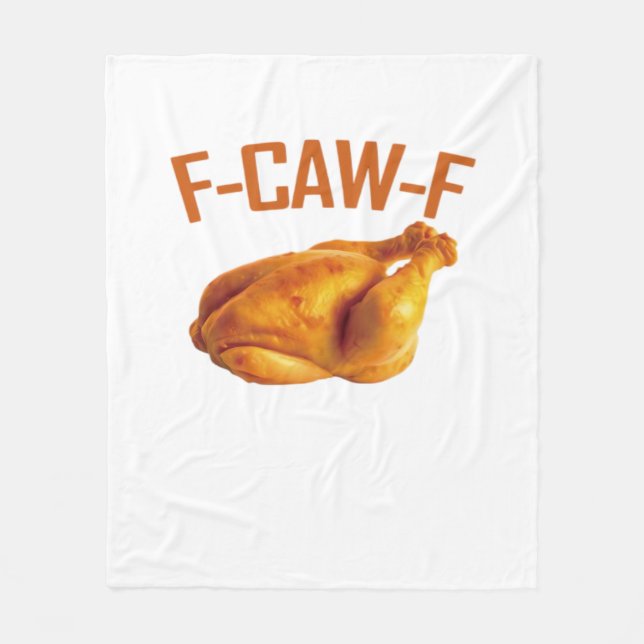 F-Caw-F Chicken Classic Fleecedecke (Vorderseite)