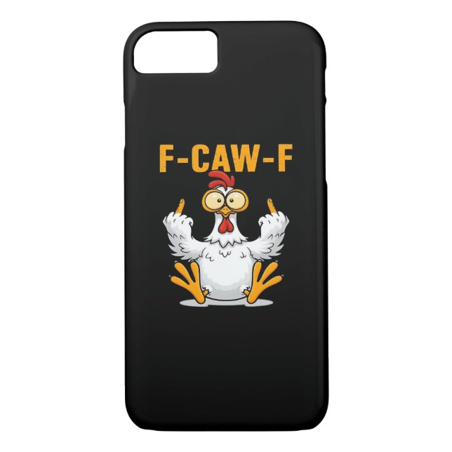 F-Caw-F Chicken Classic Funny Trendy Case-Mate iPhone Hülle (Rückseite)