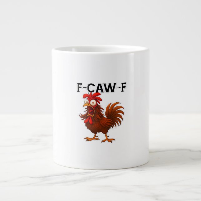 F-Caw-F Chicken Classic Jumbo-Tasse (Vorderseite)