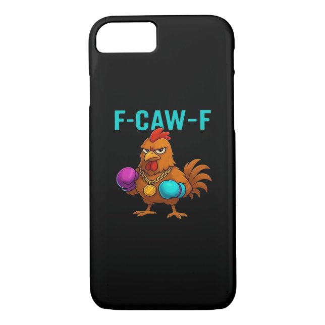 F-Caw-F Chicken Classic Minimal Clean Case-Mate iPhone Hülle (Rückseite)