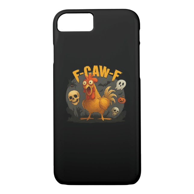F-Caw-F Chicken Classic Minimal Clean Case-Mate iPhone Hülle (Rückseite)