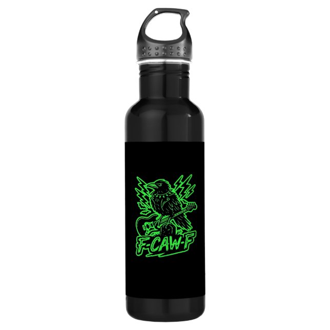 F-Caw-F Chicken Classic Minimal Clean Edelstahlflasche (Vorderseite)