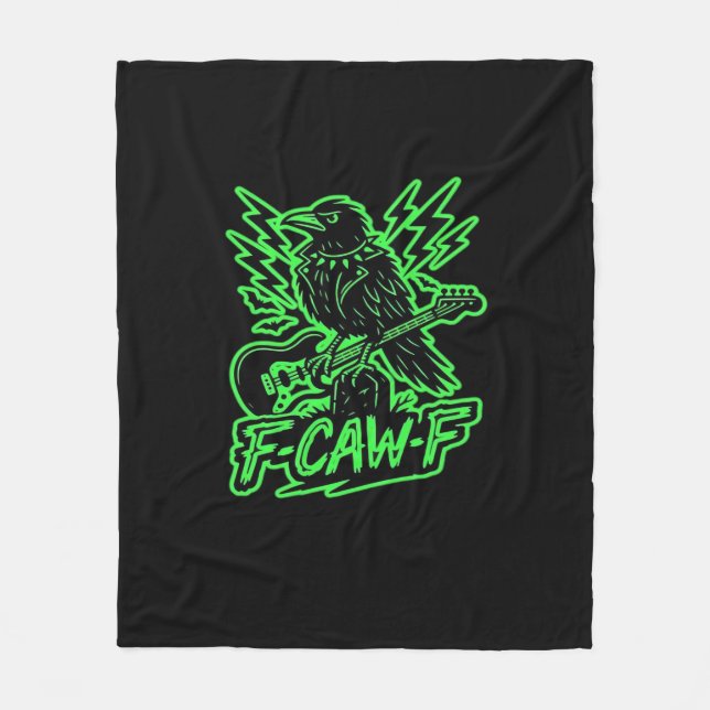 F-Caw-F Chicken Classic Minimal Clean Fleecedecke (Vorderseite)