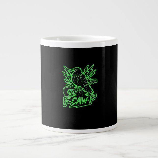 F-Caw-F Chicken Classic Minimal Clean Jumbo-Tasse (Vorderseite)