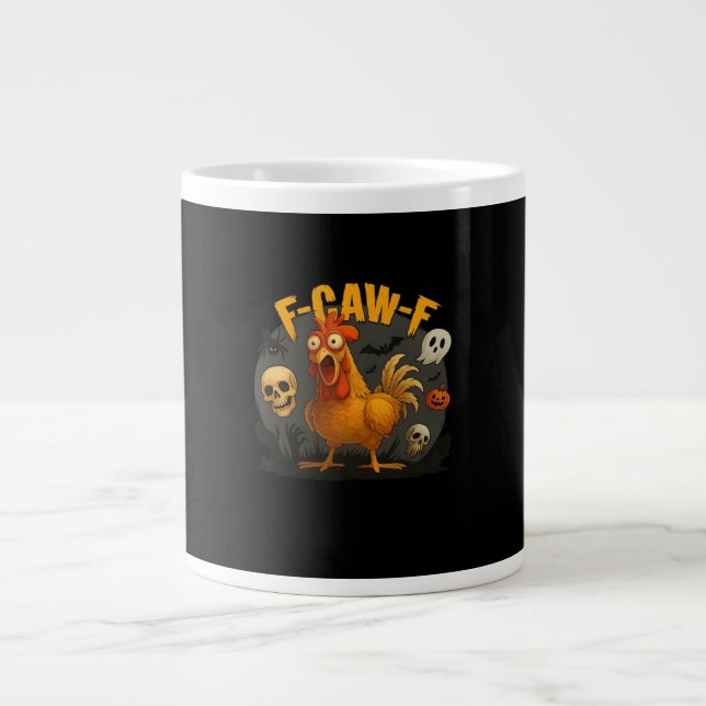 F-Caw-F Chicken Classic Minimal Clean Jumbo-Tasse (Vorderseite)