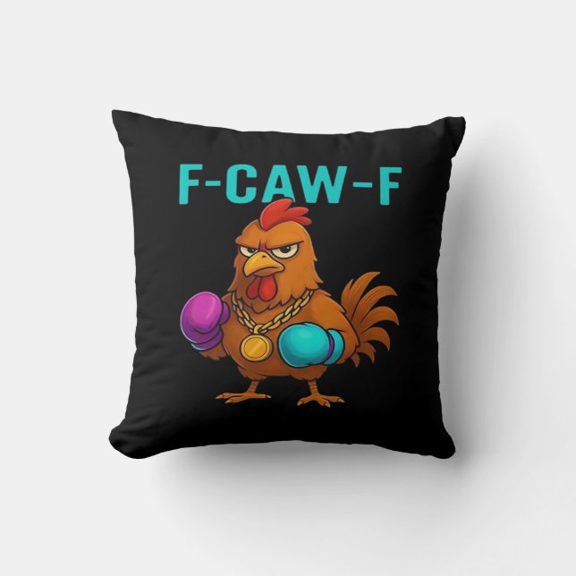 F-Caw-F Chicken Classic Minimal Clean Kissen (Vorderseite)
