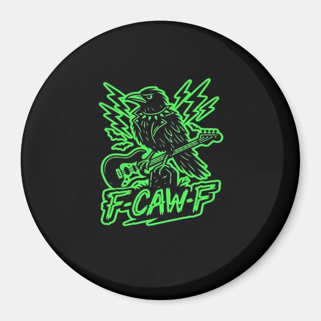 F-Caw-F Chicken Classic Minimal Clean Magnet (Vorne)