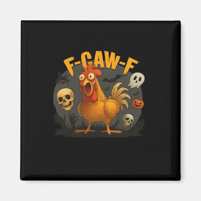 F-Caw-F Chicken Classic Minimal Clean Magnet (Vorne)