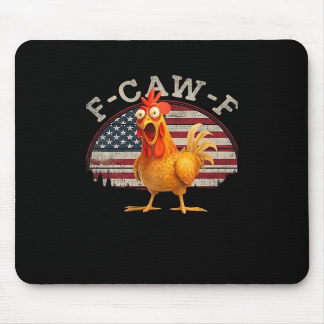 F-Caw-F Chicken Classic Minimal Clean Mousepad (Vorne)