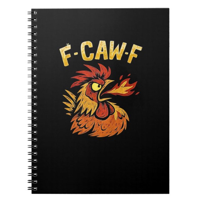 F-Caw-F-Chicken Classic Minimal Clean Notizblock (Vorderseite)