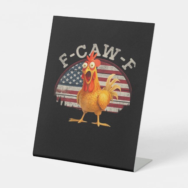F-Caw-F Chicken Classic Minimal Clean Sockelschild (Vorderseite)