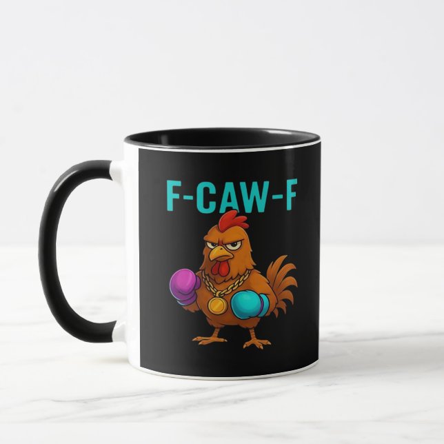 F-Caw-F Chicken Classic Minimal Clean Tasse (Links)