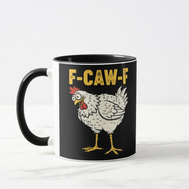 F-Caw-F Chicken Classic Retro Cool Tasse (Links)