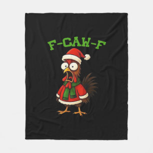 F-Caw-F Chicken Classic Retro-Grafik Fleecedecke